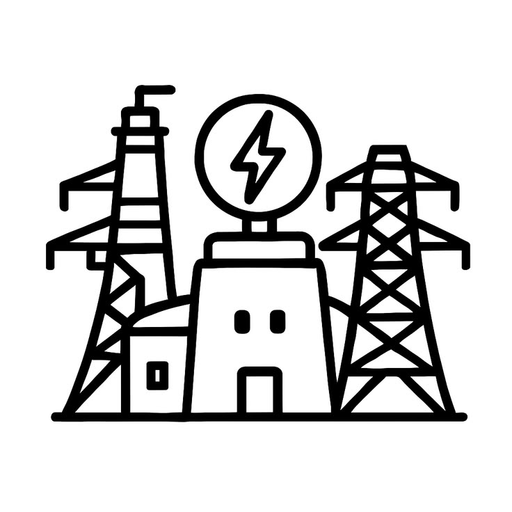 Power Transmission & Distribution Icon